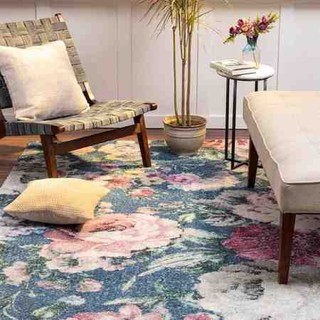 Rosalind Handloom Printed and Recycled Polyester Rug